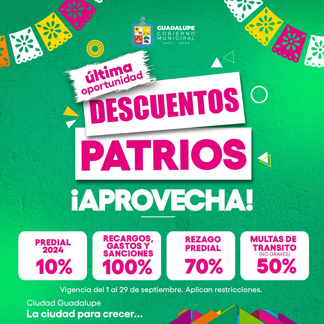 Ofrecen Descuentos Patrios En Guadalupe Sitio Oficial Del Municipio